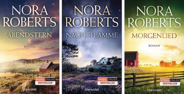 Nora Roberts, Abendstern, Nachtflamme, Morgenlied
