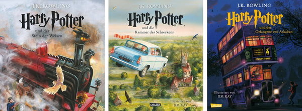 J K Rowling Harry Potter illustrierte Schmuckausgaben