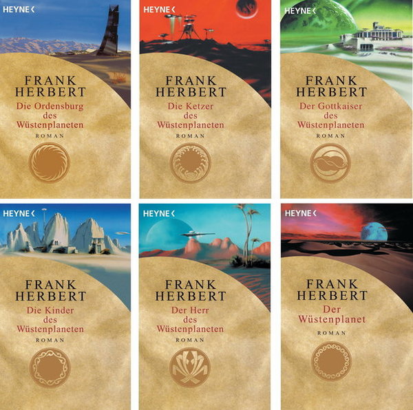Dune Der Wüstenplanet Band 1,2,3,4,5,6 Frank Herbert